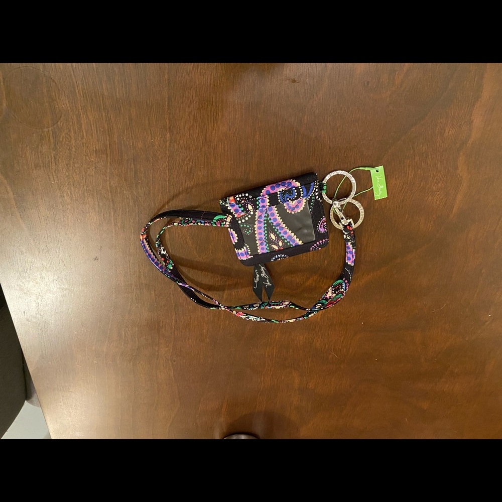 Vera Bradley wallet with lanyard